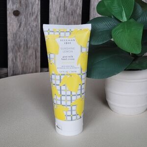 Beekman 1802 Sunshine Lemon Goat Milk Hand Cream - Yellow and Gray